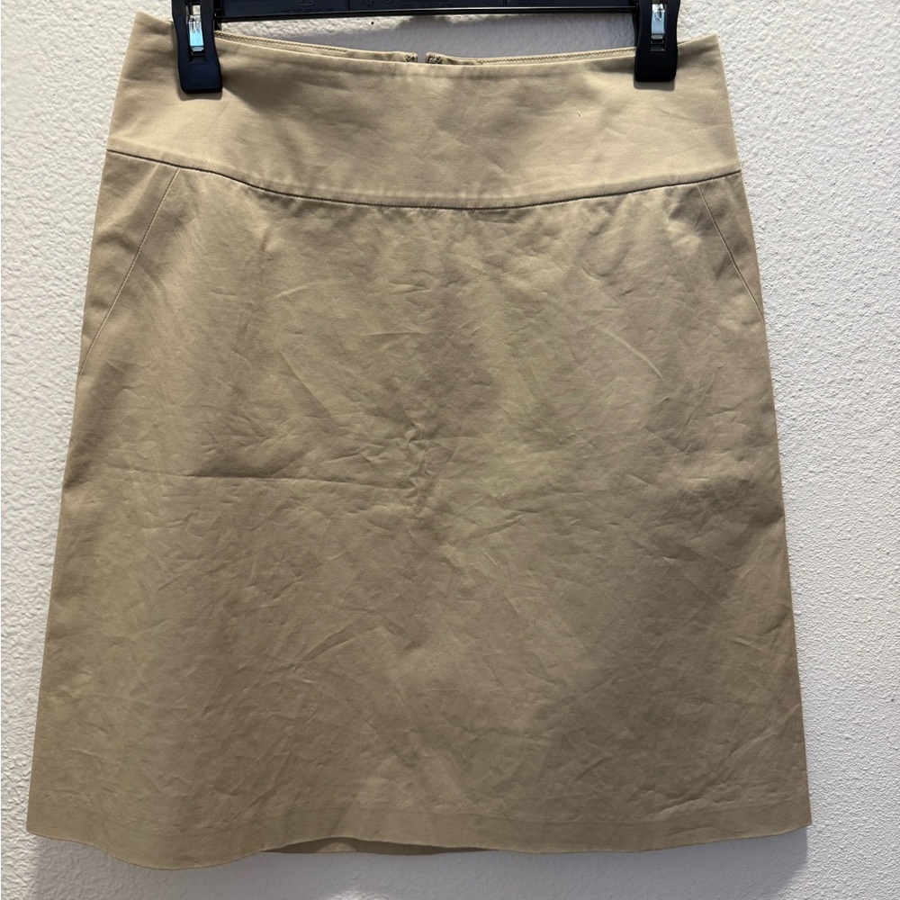 Banana Republic A-Line Skirt in Beige